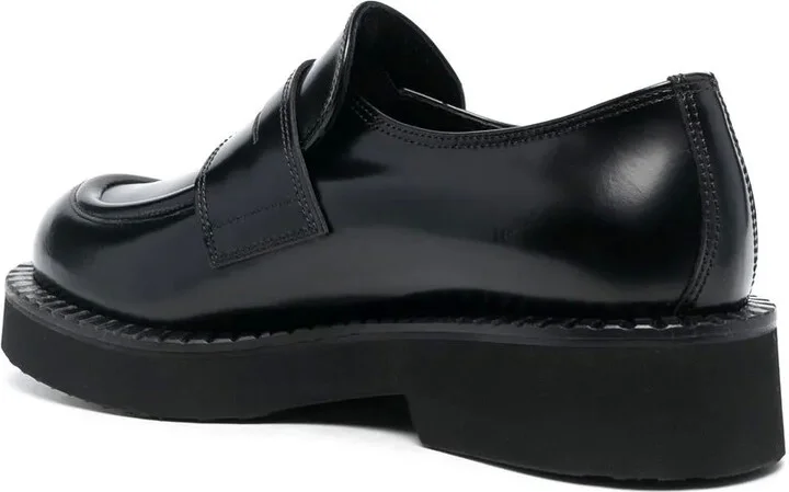 Chunky Leather Lug Loafers - Image 3