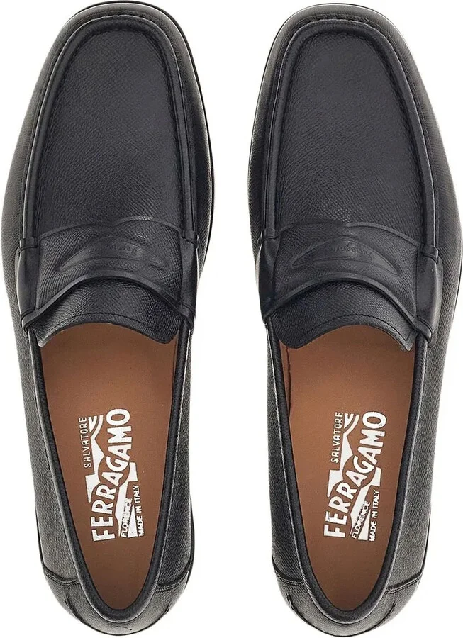 Chunky Leather Penny Loafers - Image 4