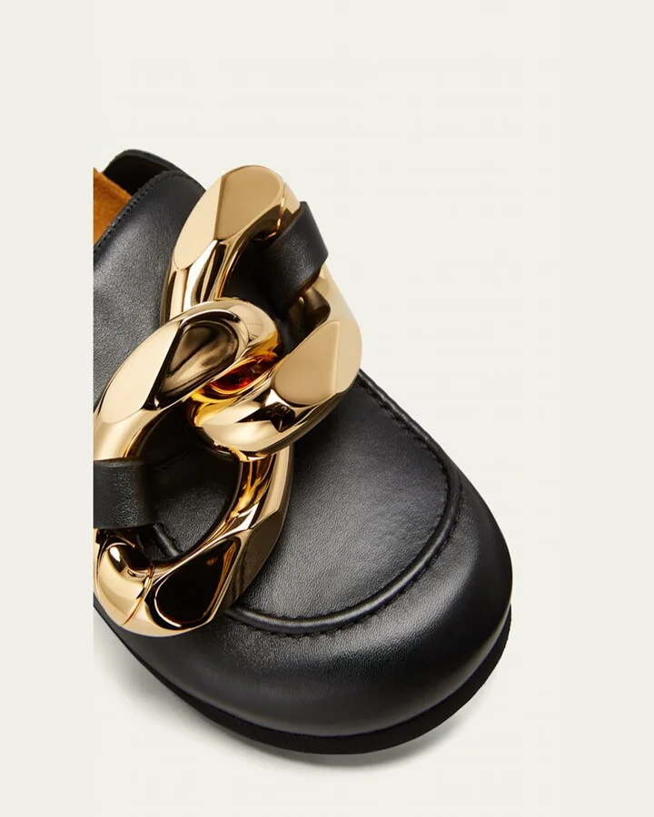 Chunky Napa Chain Slide Mules - Image 4