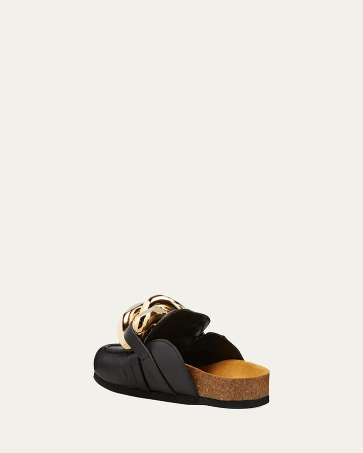 Chunky Napa Chain Slide Mules - Image 7