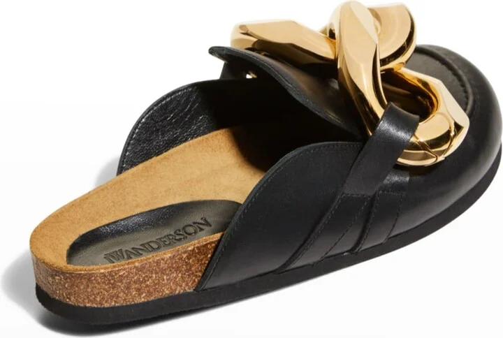 Chunky Napa Chain Slide Mules - Image 2