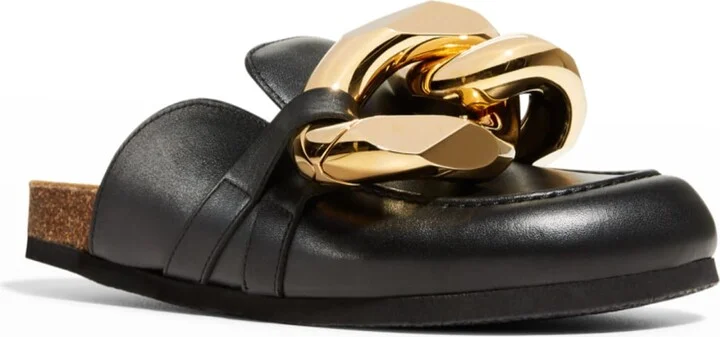 Chunky Napa Chain Slide Mules - Image 3