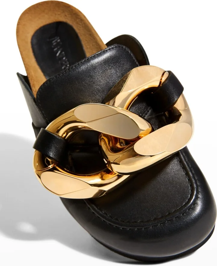 Chunky Napa Chain Slide Mules - Image 5