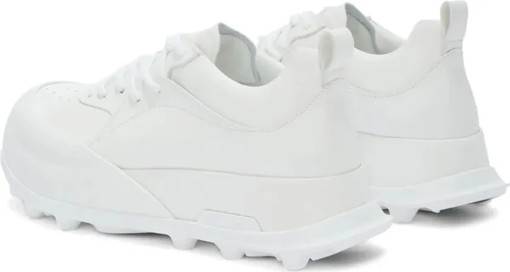 Chunky Panelled Leather Sneakers - Image 3