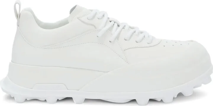 Chunky Panelled Leather Sneakers