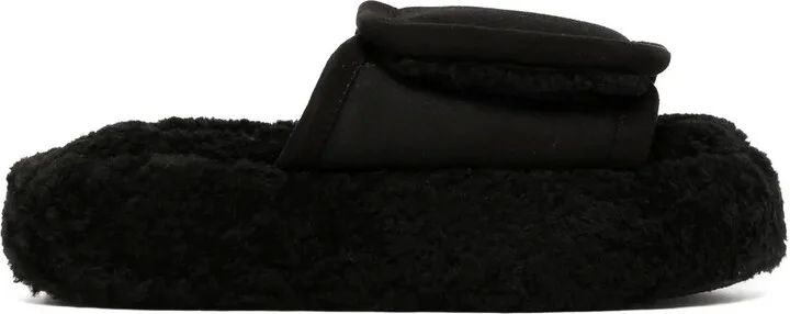 Chunky Shearling Slides