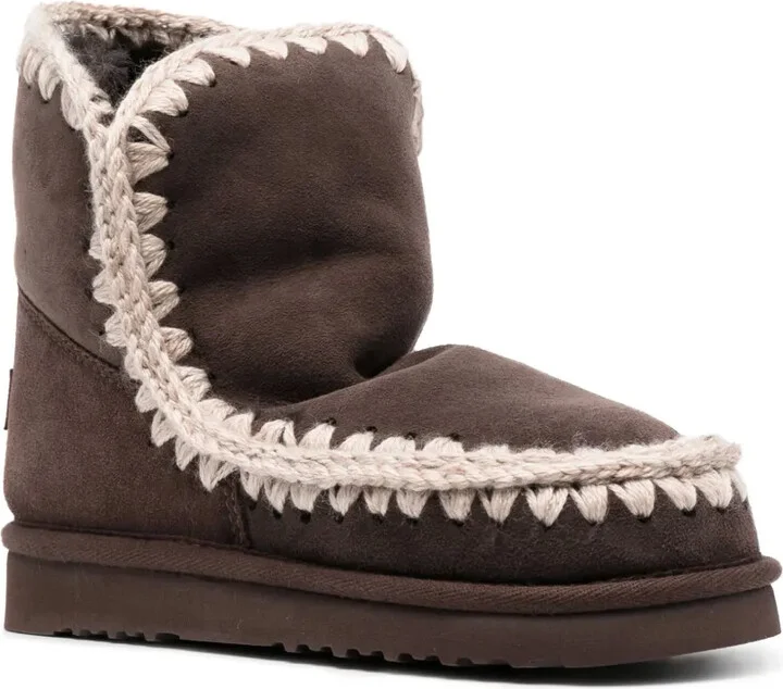 Chunky Slip-On Leather Boots - Image 2
