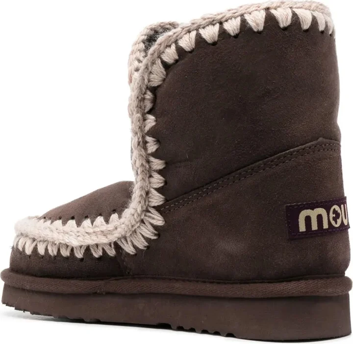 Chunky Slip-On Leather Boots - Image 3