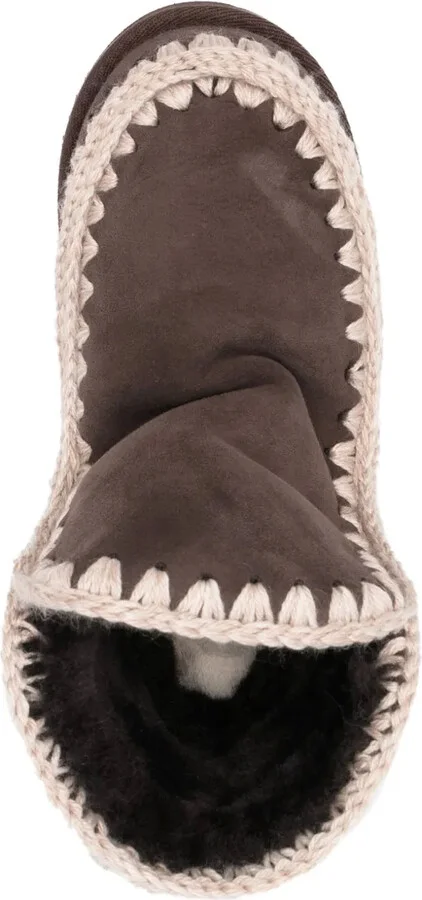 Chunky Slip-On Leather Boots - Image 4