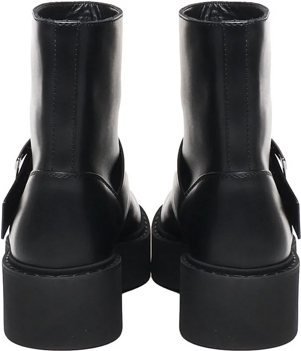 Chunky Sole Ankle Boots - Image 3