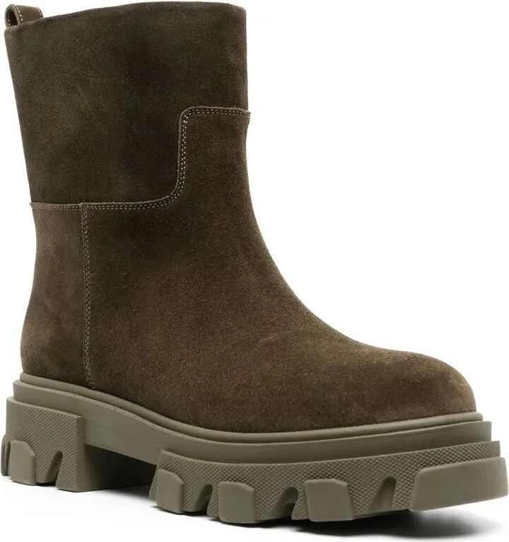 Chunky-Sole Cal-Suede Boots - Image 2