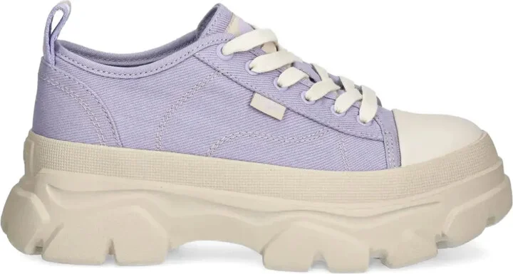 Chunky-Sole Canvas Sneakers