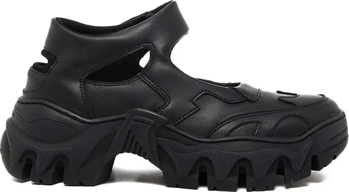 Chunky-Sole Cut-Out Sneaker Sandals