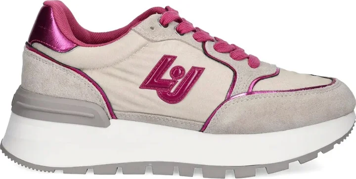 Chunky-Sole Lace-Up Sneakers