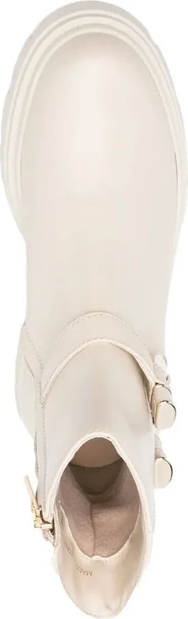 Chunky Sole Leather Ankle Boots - Image 4