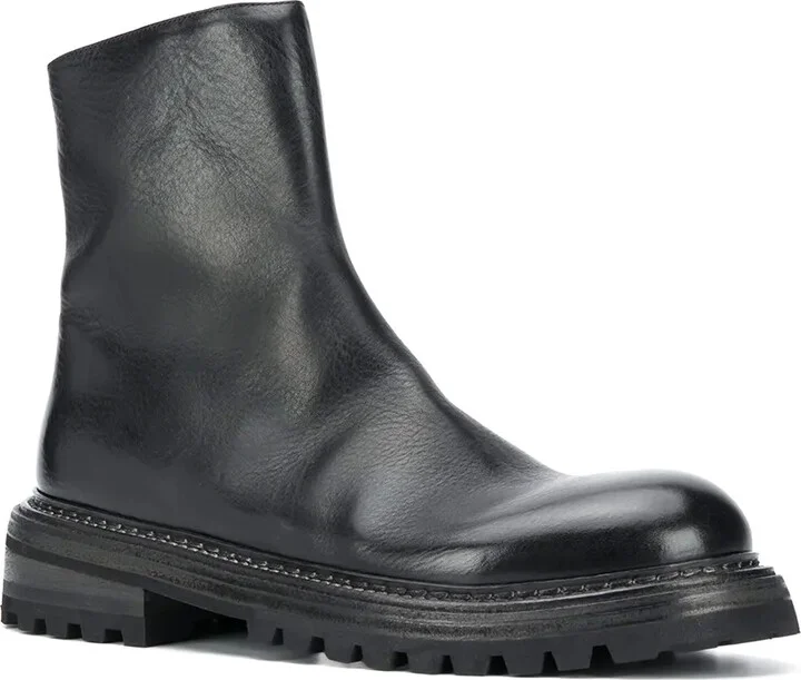 Chunky Sole Leather Boots - Image 2
