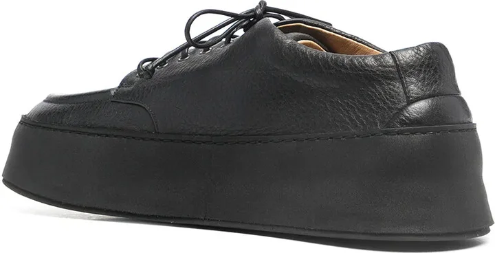 Chunky-Sole Leather Derby Shoes - Image 3