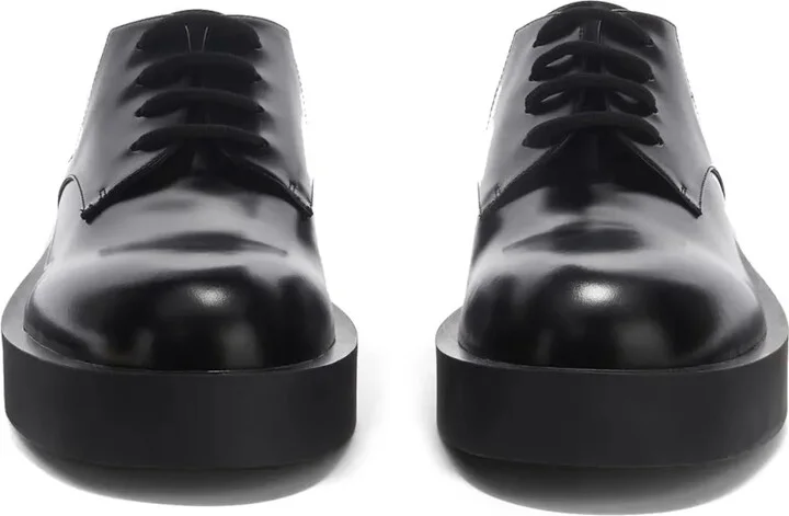 chunky-sole leather Derby shoes - Image 4