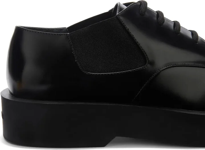 chunky-sole leather Derby shoes - Image 5