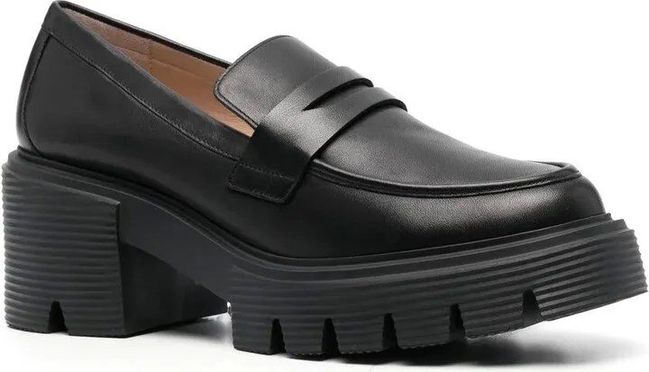 Chunky-Sole Leather Loafers - Image 2