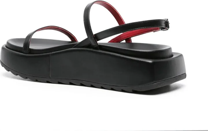 Chunky-Sole Leather Sandals - Image 3