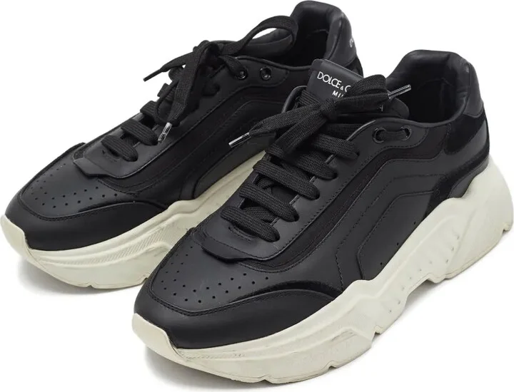 Chunky-Sole Leather Sneakers - Image 3