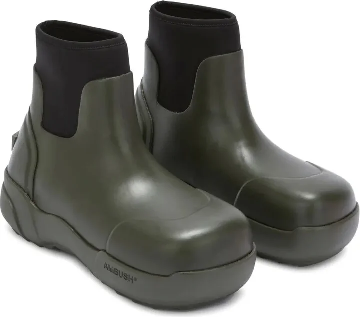 Chunky-Sole Panelled Ankle Boots - Image 2