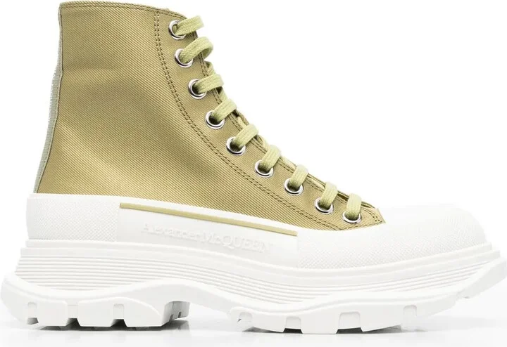 Chunky-Soled High-Top Sneakers