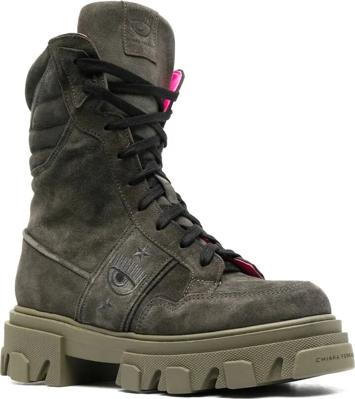 Chunky-Soled Lace-Up Boots - Image 2