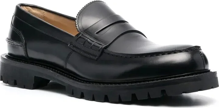Chunky-Soled Leather Loafers - Image 2
