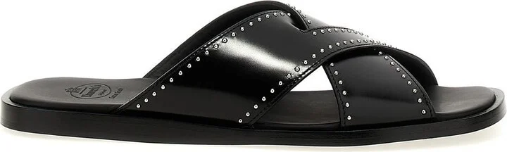 Church'S Black Leather Flat