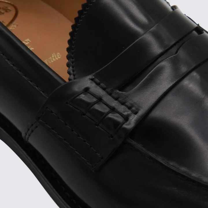 Church'S Black Leather Loafers - Image 4
