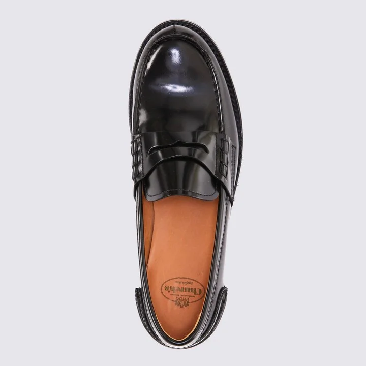 Church'S Black Leather Pembrey W5 Loafers - Image 2