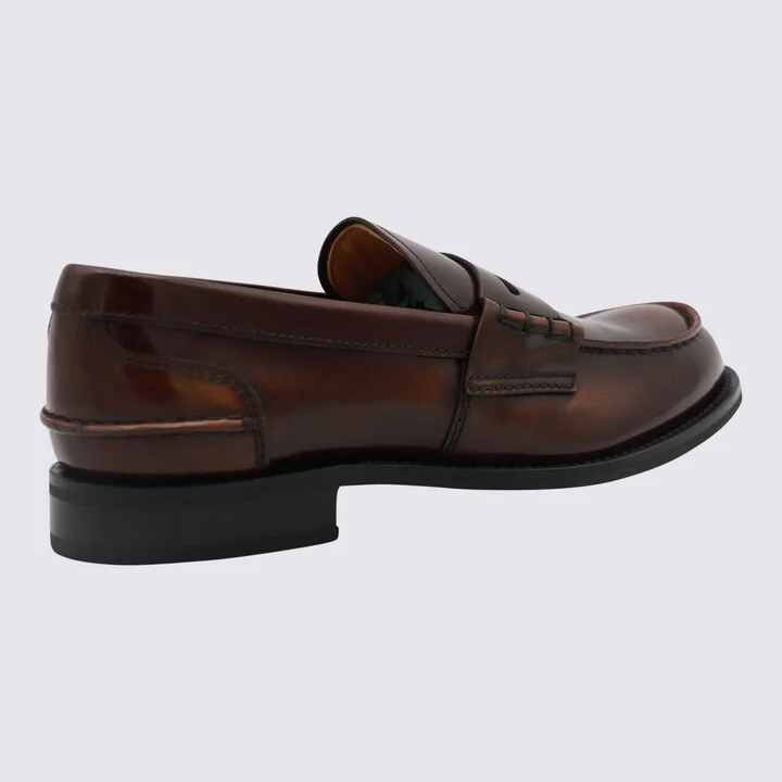 Church'S Brown Leather Loafers - Image 2