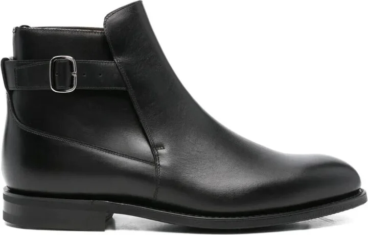 Church'S Buckle-Fastening Leather Ankle Boots Shoes
