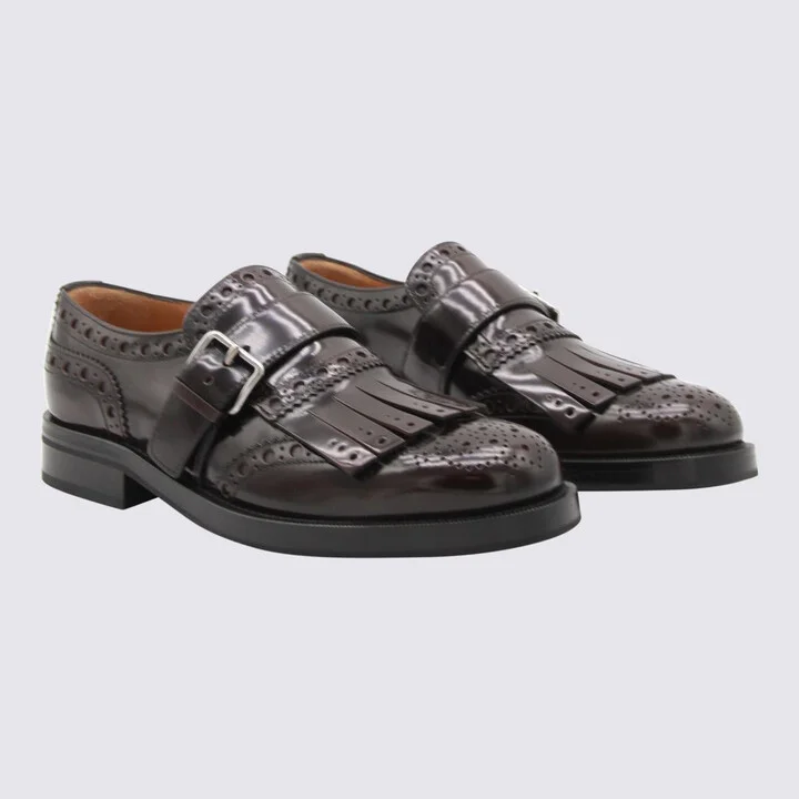 Church'S Burgundy Leather Monk Phillis Formal Shoes - Image 2