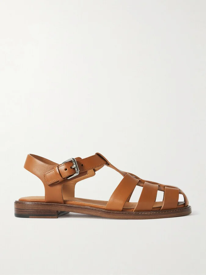 Church's - Fisherman Cutout Leather Sandals - Brown