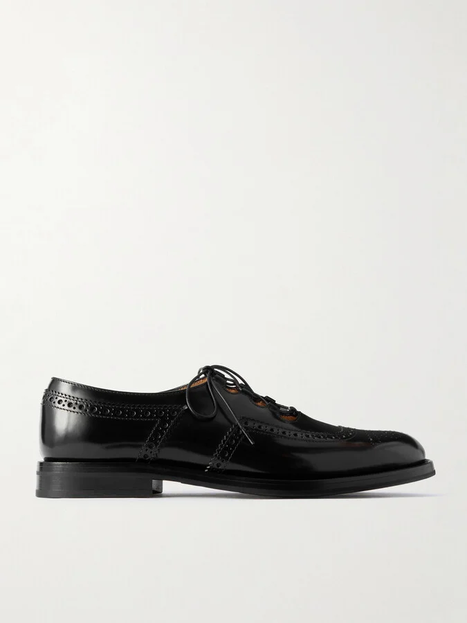 Church's - Ghillie Perforated Leather Brogues - Black