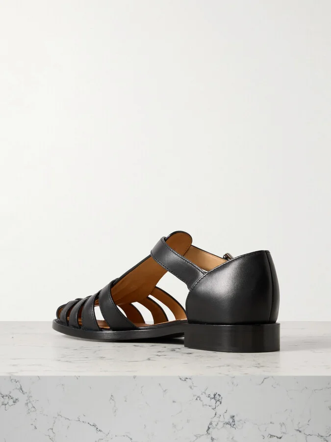Church's - Kelsey Woven Leather Sandals - Black - Image 3