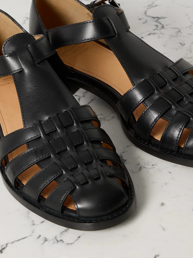 Church's - Kelsey Woven Leather Sandals - Black - Image 4