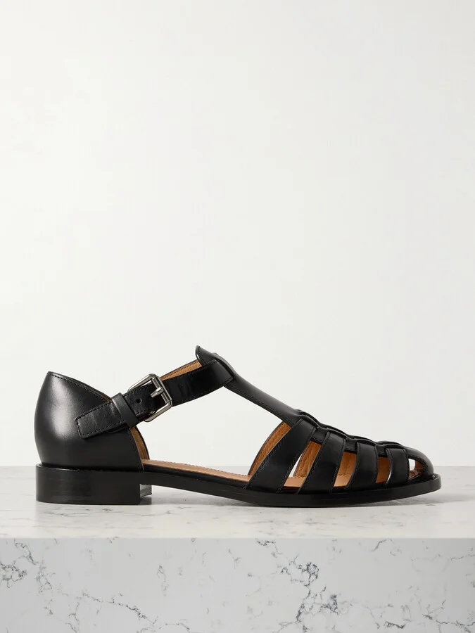 Church's - Kelsey Woven Leather Sandals - Black
