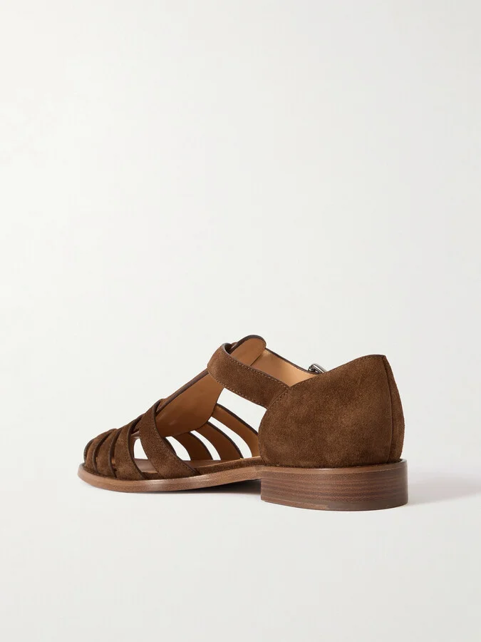 Church's - Kelsey Woven Suede Sandals - Brown - Image 3