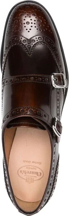 Church'S Monk Brogue Wool R Shoes - Image 4
