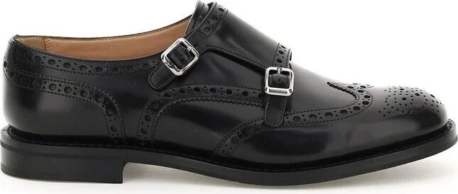 Church's Monk-Strap Buckle Detailed Brogue Shoes