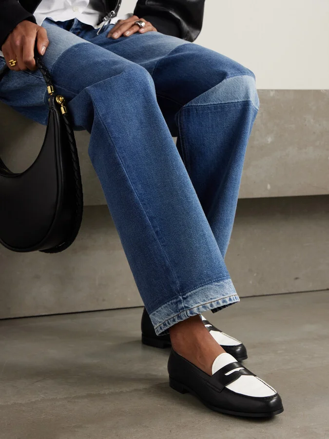 Church's - Natalie Two-tone Leather Loafers - Black - Image 2
