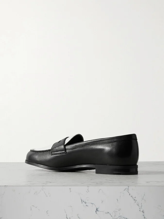 Church's - Natalie Two-tone Leather Loafers - Black - Image 3