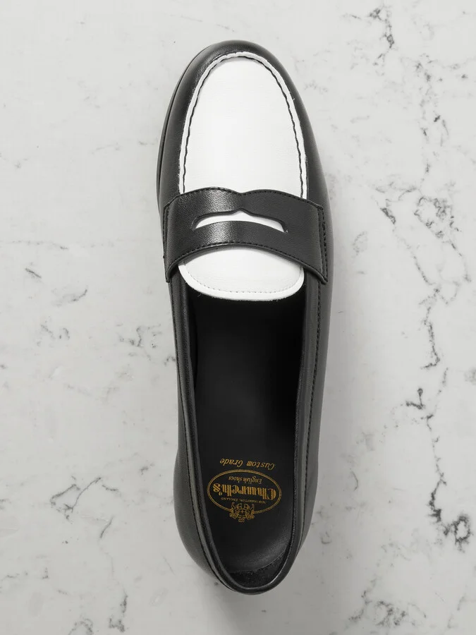 Church's - Natalie Two-tone Leather Loafers - Black - Image 5