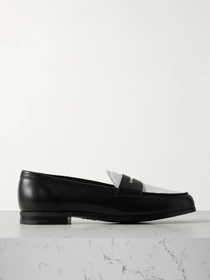 Church's - Natalie Two-tone Leather Loafers - Black