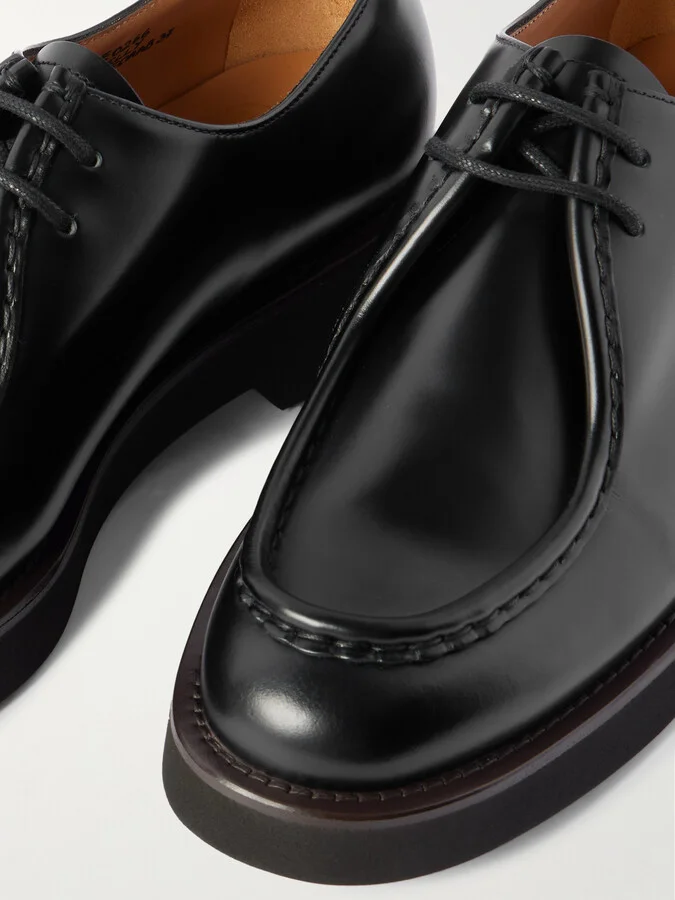 Church's - Nelly Glossed-leather Derby Shoes - Black - Image 4