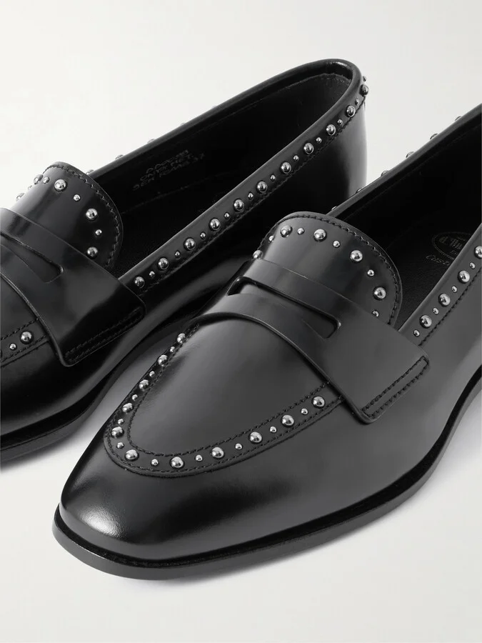 Church's - Onyx Studded Leather Loafers - Black - Image 4